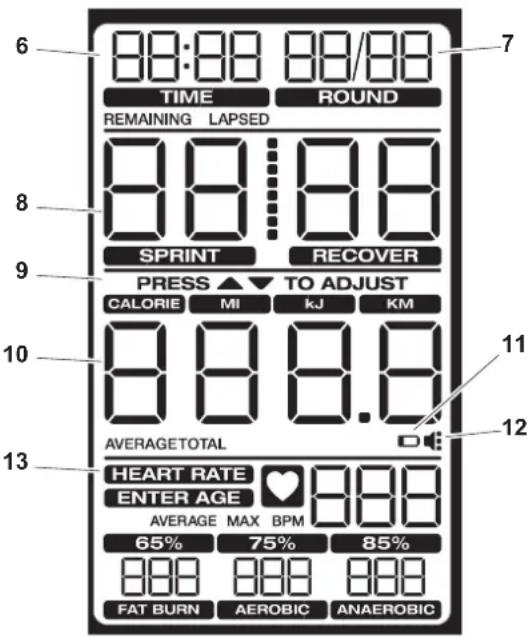 Schwinn Airdyne AD8 - PRESS ▲/▼ TO ADJUST - 1