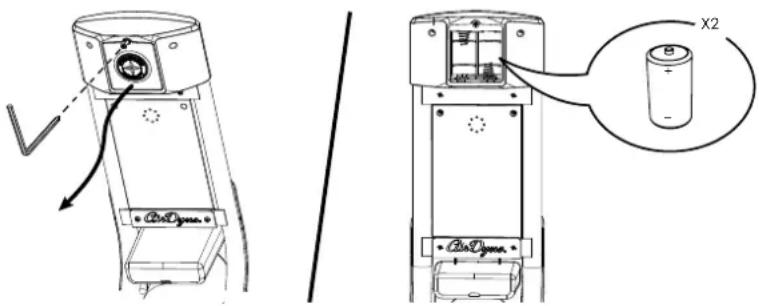 Schwinn Airdyne AD8 - Reemplazo de las baterías de la consola - 2