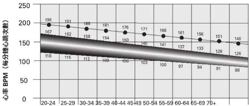 Schwinn Airdyne AD8 - 心率計算 - 1