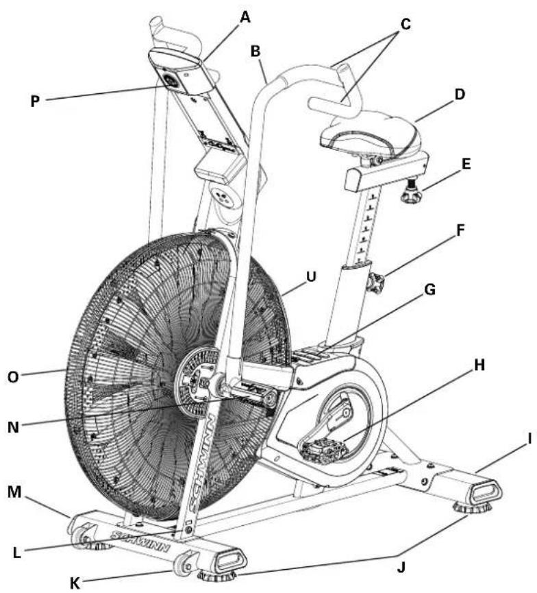 Schwinn Airdyne AD8 - 功能 - 1