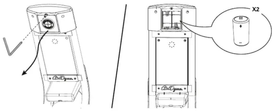 Schwinn Airdyne AD8 - Austausch der Konsole-Batterien - 2