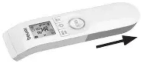 BEURER FT 95 - Inserimento della batteria - 1