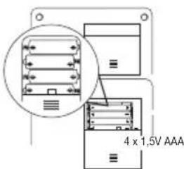BEURER BM 54 - Inserting the batteries - 1