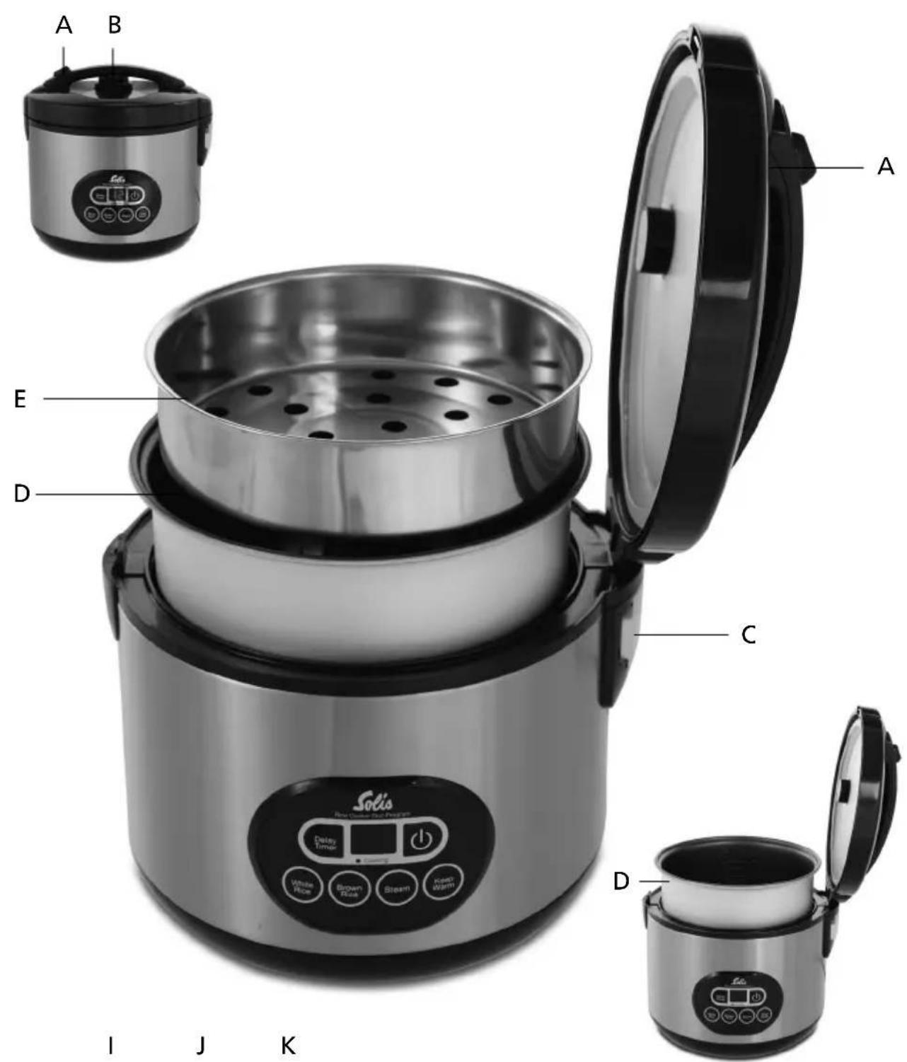 Solis Rice Cooker Duo Program 817 - BEDIENINGSPANEL: - 2