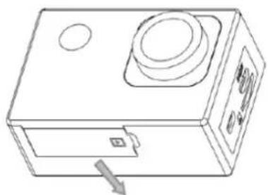 SALORA ACP550 - Removing the battery from the camera - 1