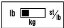 TANITA Ironman InnerScan BC549 Plus - SWITCHING THE WEIGHT MODE Note: For use only with models containing the weight mode switch - 1