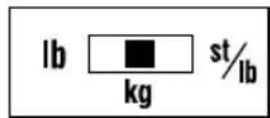 TANITA Ironman InnerScan BC549 Plus - SWITCHING THE WEIGHT MODE Note: For use only with models containing the weight mode switch - 2