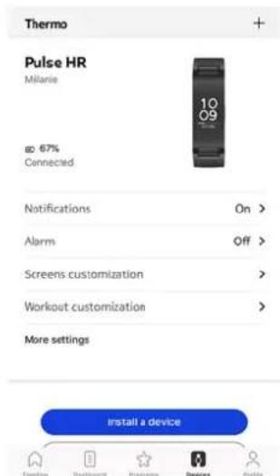 WITHINGS Pulse HR - Désactiver l'alarme - 1
