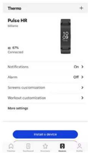 WITHINGS Pulse HR - Activer les notifications - 1