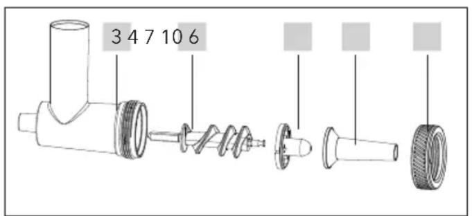 CARRERA No 657 - Montaggio dell'accessorio per insaccati - 1