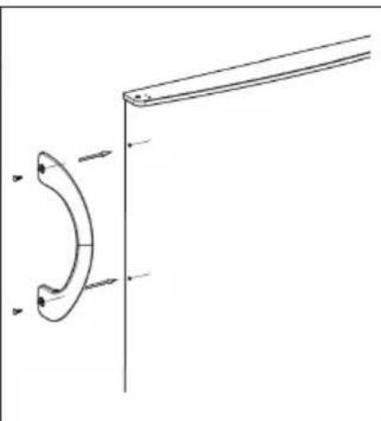 INVENTUM CVR501++ - Fixez la poignee sur la porte. - 2