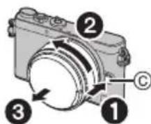 PANASONIC Lumix G 14mm f2.5 II ASPH. - Disinstallazione dell'obiettivo - 1