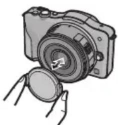 PANASONIC Lumix G X Vario PZ 1442mm f3.55.6 - YCTAHOBka n CHTne KpbIuKn O6BeKTNbA YTo6bI yCTaHOBt b Nn CHrTb KpbIuKy O6BeKTNbA, HaxMITE Ha Hee, KaK NOKa3aHO Ha PucyHke. - 1