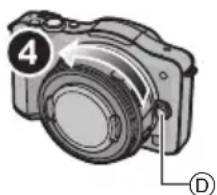 PANASONIC Lumix G X Vario PZ 1442mm f3.55.6 - YdepxNBaHaxaToi KHONky ① npOBepHnTe oBeKtNB Do yNopa B HnPaBHeHN CTpeKN, a NOTOM CHMnTe. - 1