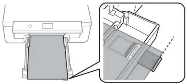 EPSON EP50V - A4サイズより長い用紙をセットする - 4