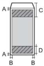 EPSON EP50V - 封筒（長形3、4号、角形2、20号）の印刷領域 - 1