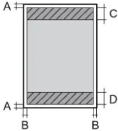 EPSON EP50V - 定形紙の印刷領域 - 1