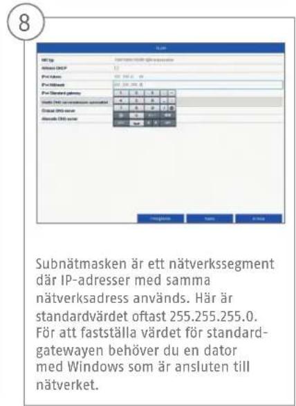 ABUS TVVR36400 - PROGRAMVARUINSTÄLLNINGAR - 9