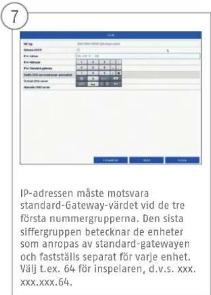 ABUS TVVR36400 - PROGRAMVARUINSTÄLLNINGAR - 8