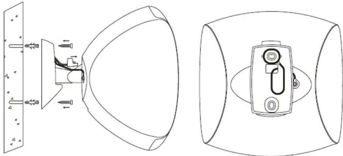 Ecler AUDEO 106 - Procédure d'installation au mur : - 1