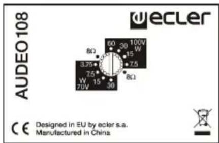 Ecler AUDEO 108 - CABLAGE - 1