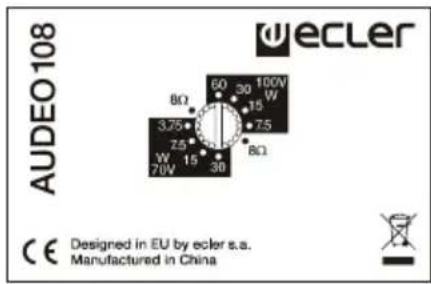 Ecler AUDEO 108 - CONNECTIONS - 1