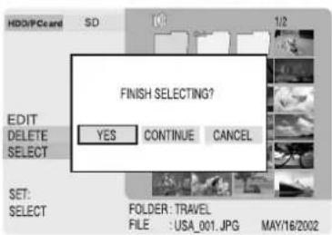 PANASONIC SVPT1PP - How to Select Images - 2