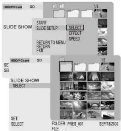 PANASONIC SVPT1PP - Selecting Images - 1
