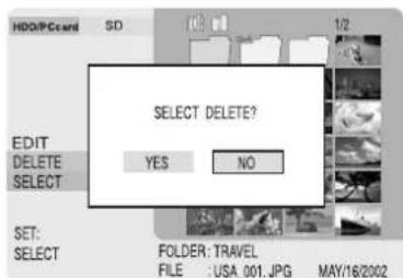 PANASONIC SVPT1PP - Deleting Images (DELETE) - 3