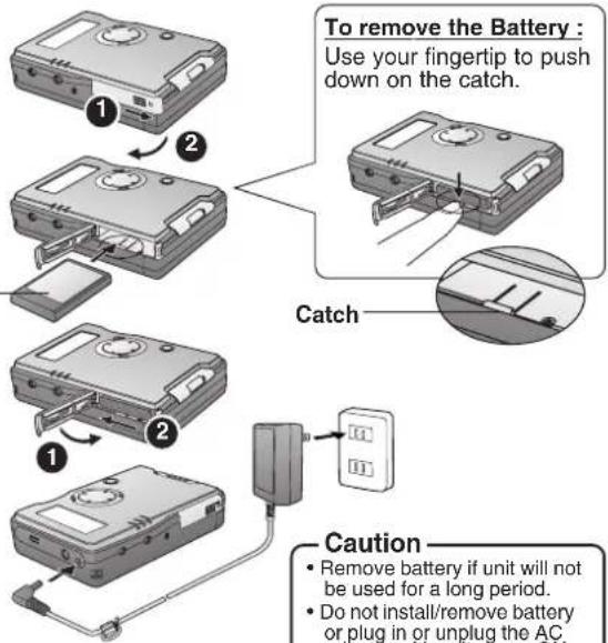 PANASONIC SVPT1PP - Recharging the Battery Pack - 1
