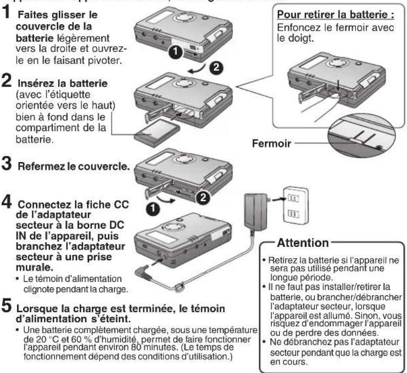 PANASONIC SVPT1PP - Recharge de la batterie - 1