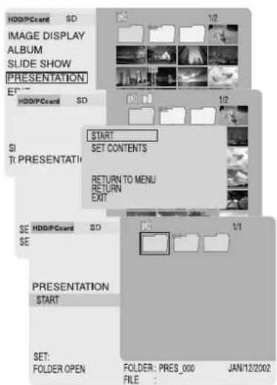 PANASONIC SVPT1PP - Exécution d'une représentation - 1