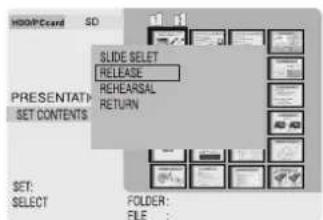 PANASONIC SVPT1PP - To preview the presentation contents (REHEARSAL): - 3