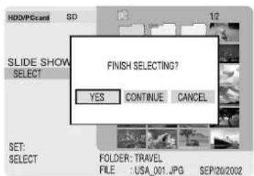 PANASONIC SVPT1PP - Selecting Images - 2