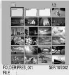 PANASONIC SVPT1PP - Visualisation d/images dans l'index - 2