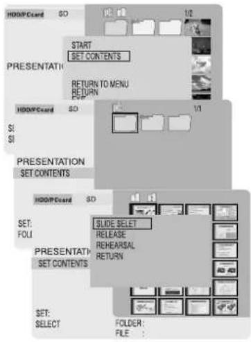 PANASONIC SVPT1PP - To preview the presentation contents (REHEARSAL): - 1