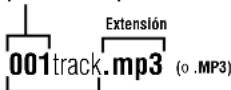 PANASONIC SLSX429C - - Cuando se creen ARCHivos MP3 para reproducirlos en este aparato - 2