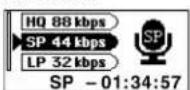 PANASONIC SLMP500V - 錄音模式選擇錄音模式 - 1
