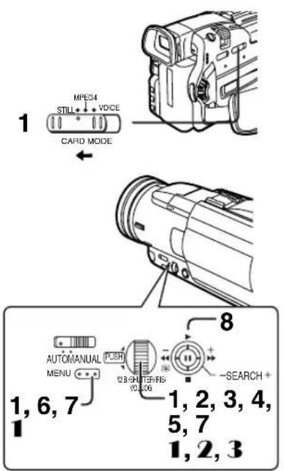 PANASONIC PVDV852 - Copie d'images à partir d'une carte mémoire sur une cassette - 1
