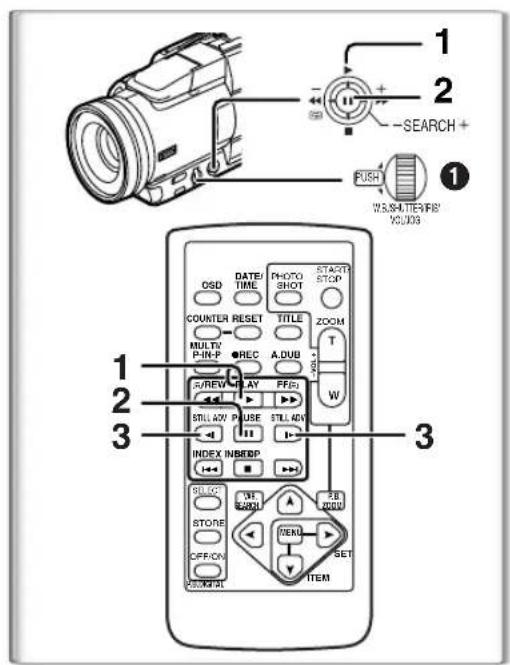 PANASONIC PVDV852 - Retour à la lecture normale - 1