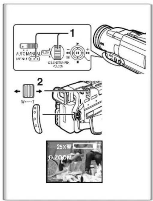 PANASONIC PVDV852 - Fonction zoom avant/arrière - 1