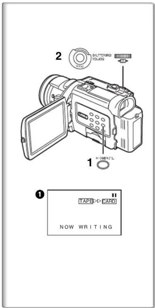 2 SHUTTERIRIS: VOLMOG OFF 1 NO OBBAST'L 11 TAPE >> CARD NOW WRITING