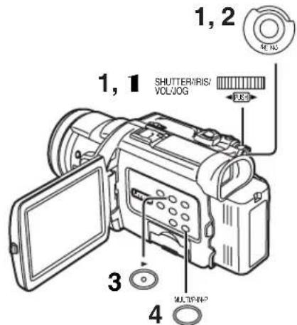 1, 2 1, 1 SHUTTER/MIRIS/ VOL/JOG USB 3 MULTIPIN? 4