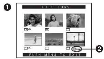 FILE LOCK PUSH MENU TO EXIT