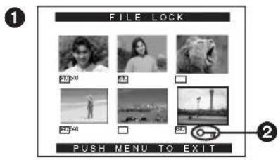 FILE LOCK 200 540 200 540 200 540 PUSH MENU TO EXIT