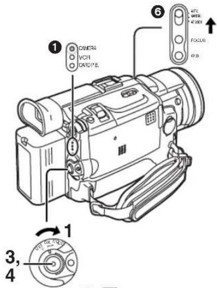 CAMERA VCFI CD47E. ① ⑥ LFTG VCMER +1000V FOCUS VIB ① ③, ④