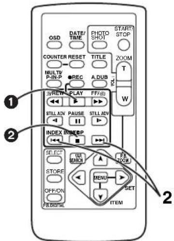 PANASONIC PVDC252 - Repréage de la fin de l'enregistrement - 2