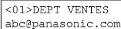 PANASONIC Panafax DX2000 - Suppression d'un numero en mémoire - 6