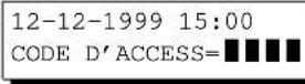PANASONIC Panafax DX2000 - Fonctionnement du télécopier avec code d'accès (Restriction globale) - 2