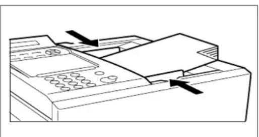 PANASONIC Panafax DX2000 - Mise en place des documents - 1